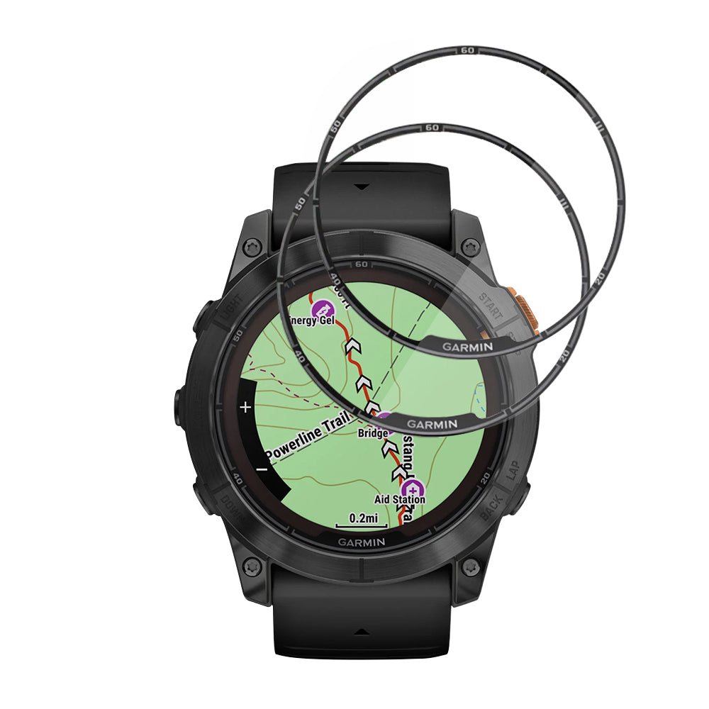 Folia ochronna Techsuit Nano Flex do Garmin Fenix 7X Pro Solar, zestaw 2 sztuki, plastik, czarna