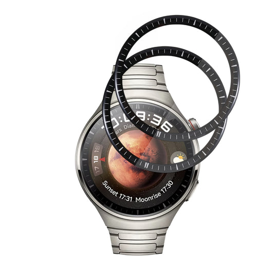 Folia Ochronna Techsuit Nano Flex dla Huawei Watch 4 Pro, Zestaw 2 sztuki, Plastik, Czarna