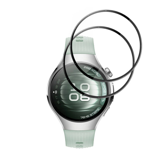 Folia Ochronna Techsuit Nano Flex dla Huawei Watch 5 42mm, Zestaw 2 sztuki, Plastik, Czarna
