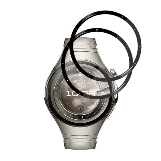 Folia Ochronna Techsuit Nano Flex dla Huawei Watch 5 46mm, Zestaw 2 sztuki, Plastik, Czarna
