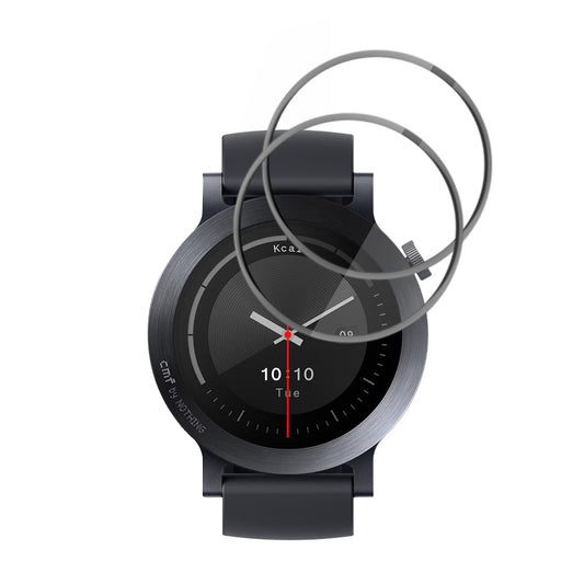 Folia Ochronna Techsuit Nano Flex dla Nothing CMF Watch 3 Pro, Zestaw 2 sztuki, Plastik, Czarna