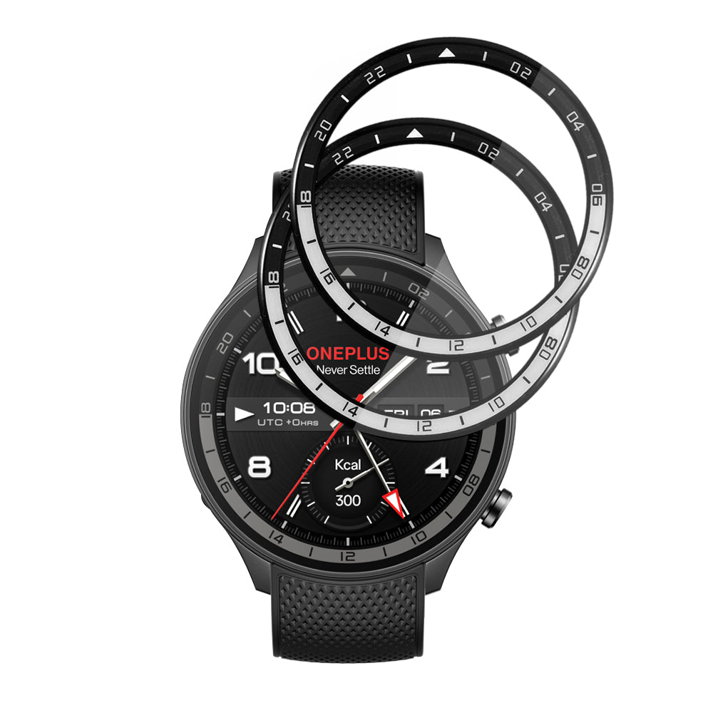 Folia Ochronna Techsuit Nano Flex dla OnePlus Watch 2R, Zestaw 2 sztuki, Plastik, Czarna