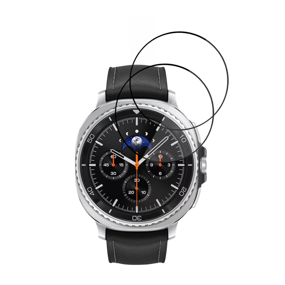 Folia Ochronna Techsuit Nano Flex dla Samsung Galaxy Watch8 Classic, Zestaw 2 sztuki, Plastik, Czarna