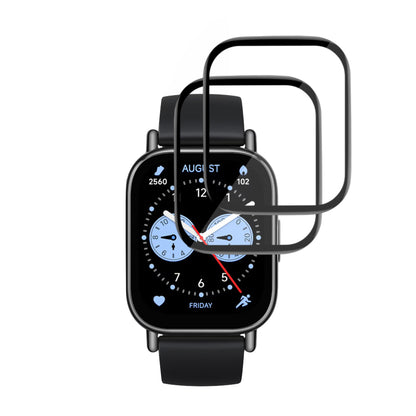 Folia ochronna Techsuit Nano Flex dla Xiaomi Redmi Watch 5 Lite, Zestaw 2 sztuki, Plastik, Czarna