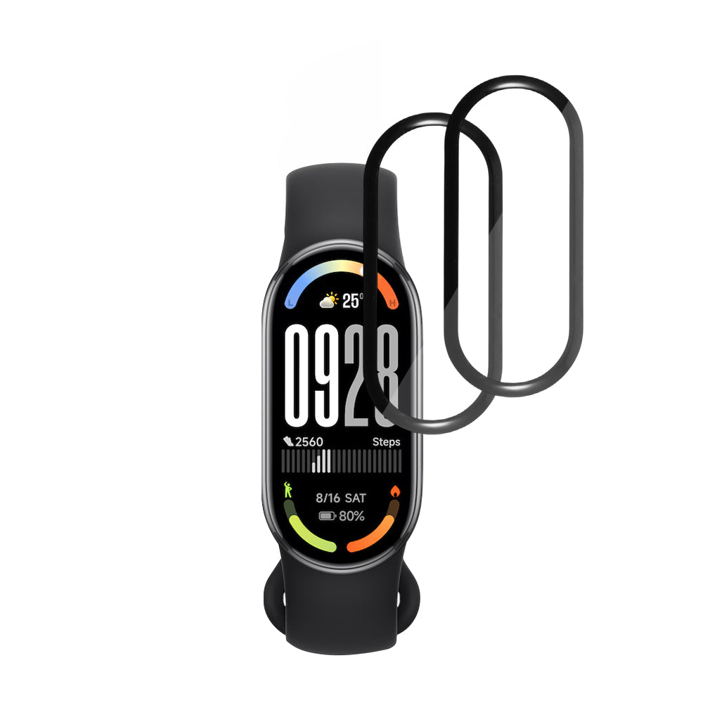 Folia Ochronna Techsuit Nano Flex do Xiaomi Smart Band 10, Zestaw 2 sztuki, Plastik, Czarna