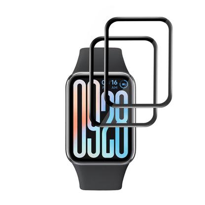 Folia Ochronna Techsuit Nano Flex dla Xiaomi Smart Band 9 Pro, Zestaw 2 sztuki, Plastik, Czarna