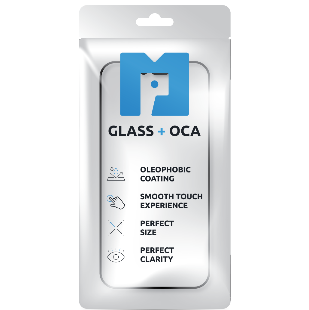 Screen Glass + OCA MP compatible with Apple Watch Series 10 42mm, Black
