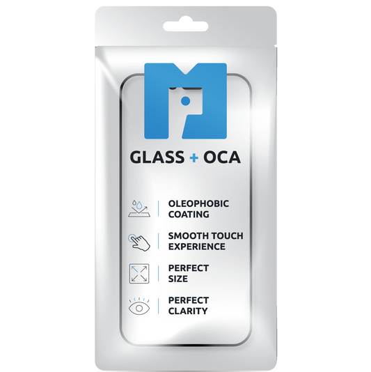 Screen Glass + OCA MP compatible with Samsung Galaxy S24+ S926, Black