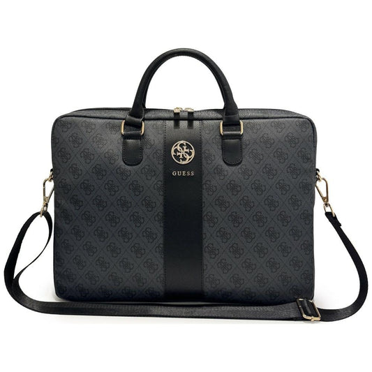 Torba Guess 4G Round Classic Logo na laptopa 16 cali, czarna