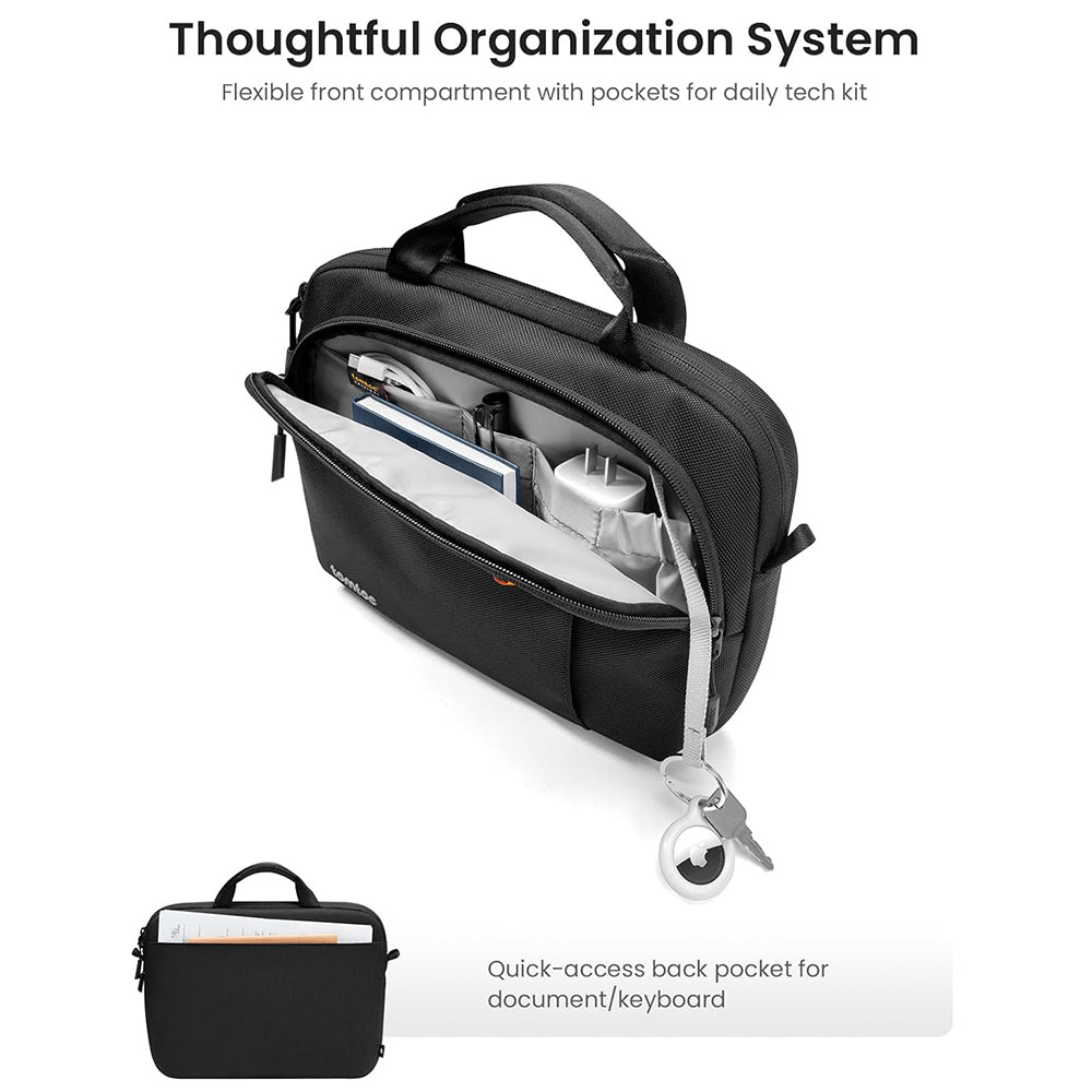 Torba na tabletę max. 12.9 cala, Tomtoc, B30B1D1, Czarna