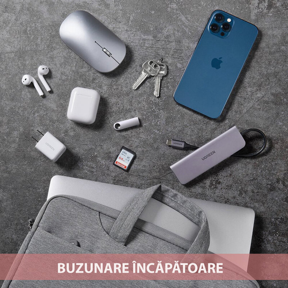 Torba UGREEN LP437 (50337) na laptopa 14 cali - 14,9 cala, szara