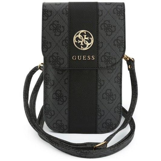 Uniwersalna torba na telefon, Guess, 4G Classic Logo Stripe, czarna