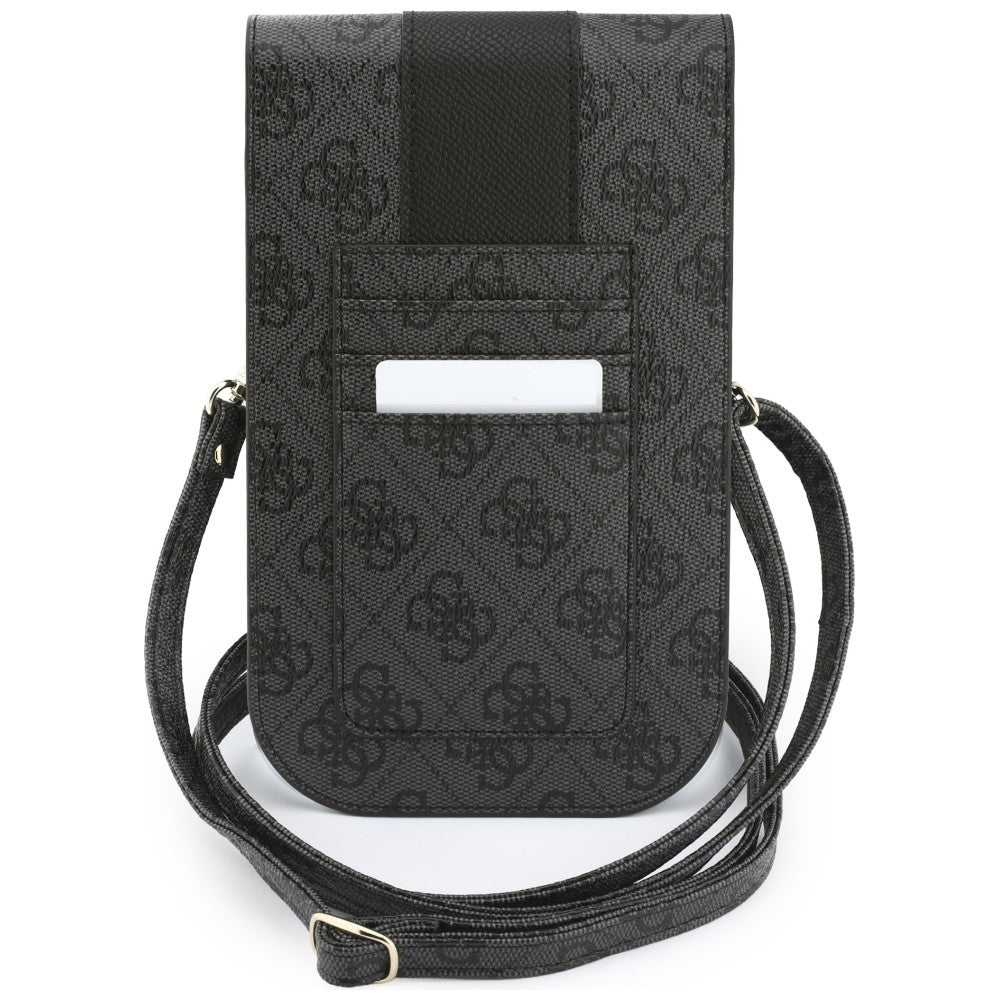Universal Phone Bag, Guess, 4G Classic Logo Stripe, Black