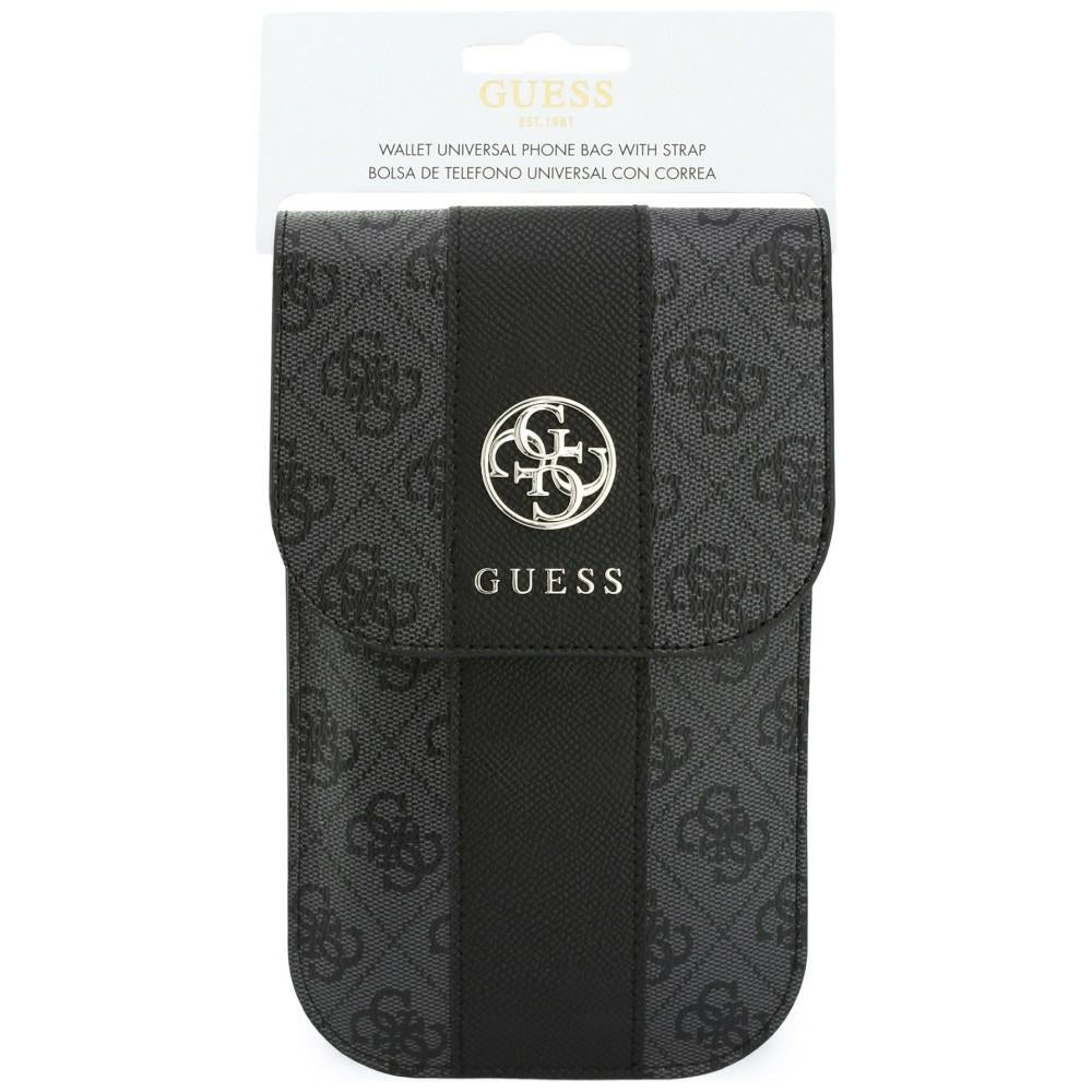Universal Phone Bag, Guess, 4G Classic Logo Stripe, Black