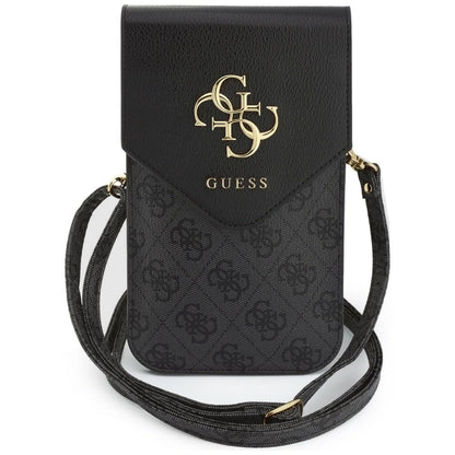 Uniwersalna torba na telefon, Guess, 4G Grained Classic Logo, czarna