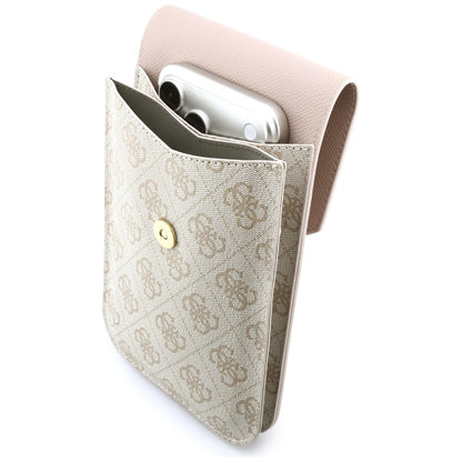 Universal Phone Bag, Guess, 4G Grained Classic Logo, Pink
