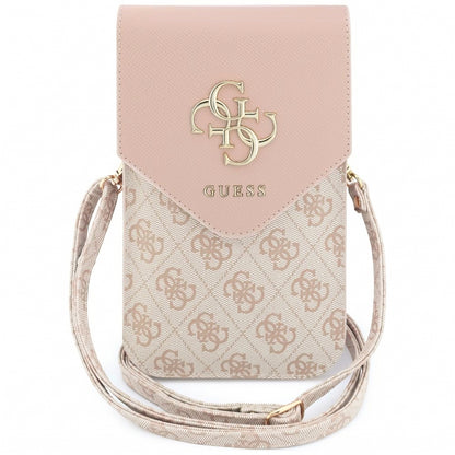 Universal Phone Bag, Guess, 4G Grained Classic Logo, Pink