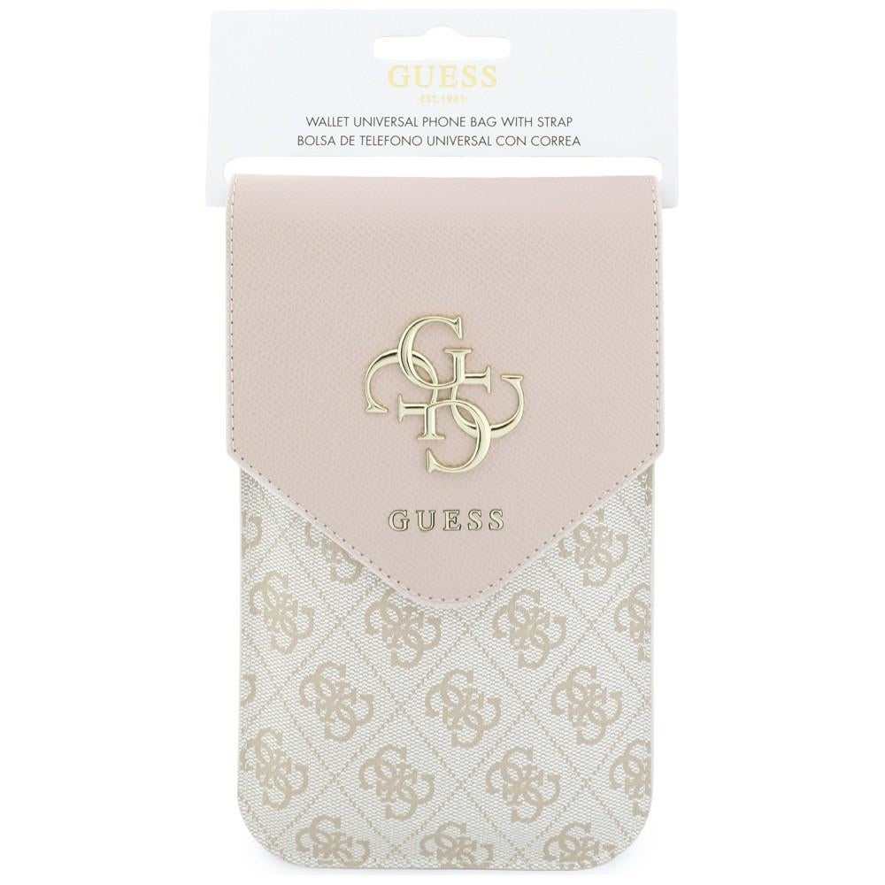 Universal Phone Bag, Guess, 4G Grained Classic Logo, Pink