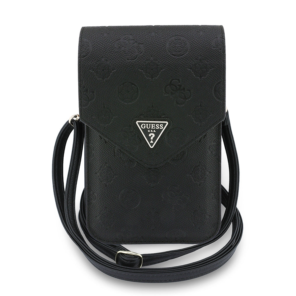 Uniwersalna Torba na Telefon, Guess, Grained Peony, Czarna