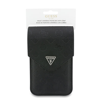 Uniwersalna Torba na Telefon, Guess, Grained Peony, Czarna