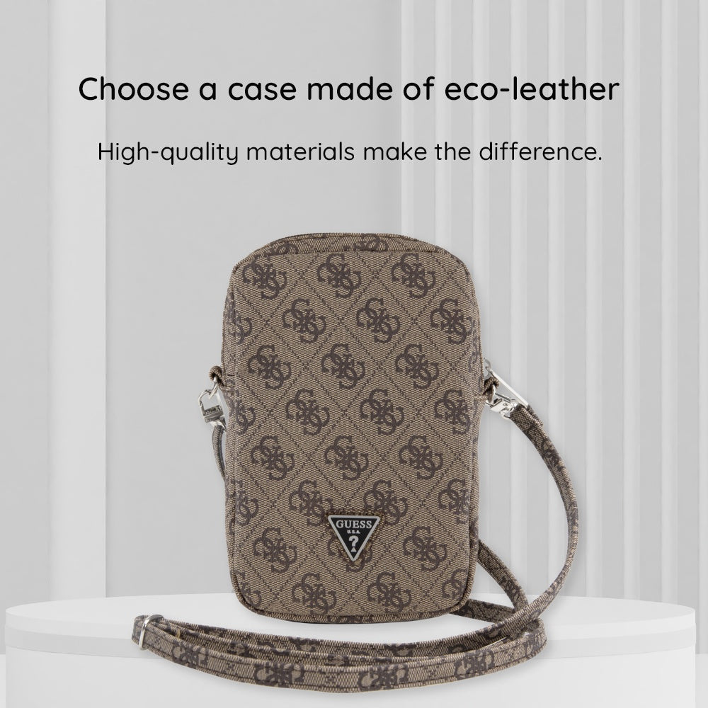 Uniwersalna Torba na Telefon, Guess, Triangle 4G, Złota