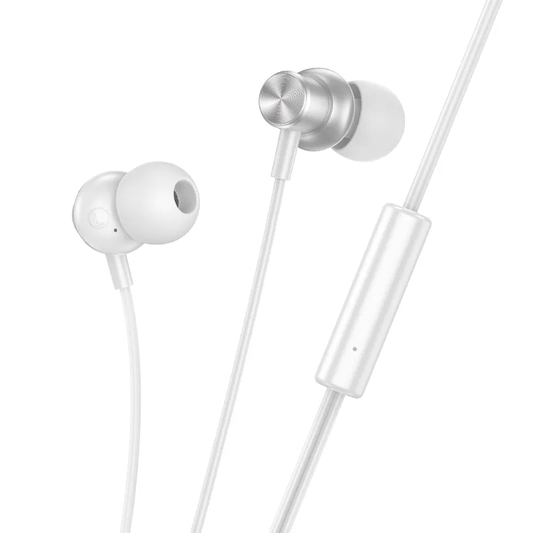 Handsfree 3.5mm HOCO M110, Srebrny