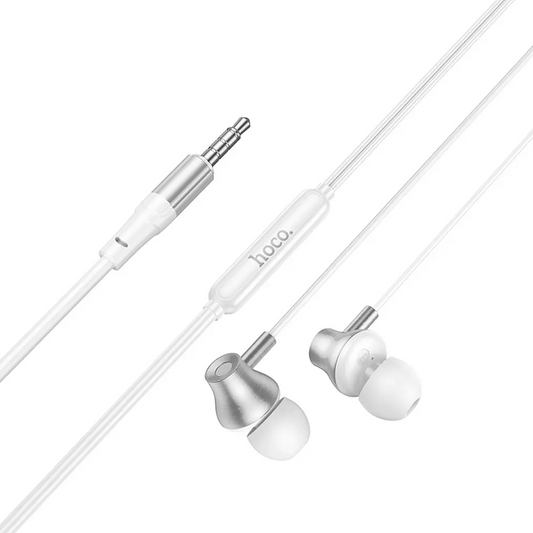 Handsfree 3,5 mm HOCO M119, Srebrny