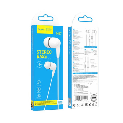 Handsfree 3.5mm HOCO M97, Biały