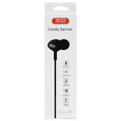 Handsfree 3.5mm XO Design S6, Czarny