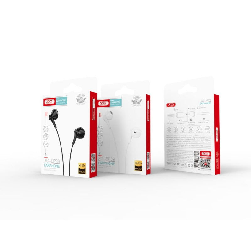 Handsfree 3.5mm XO Design EP39, Czarny