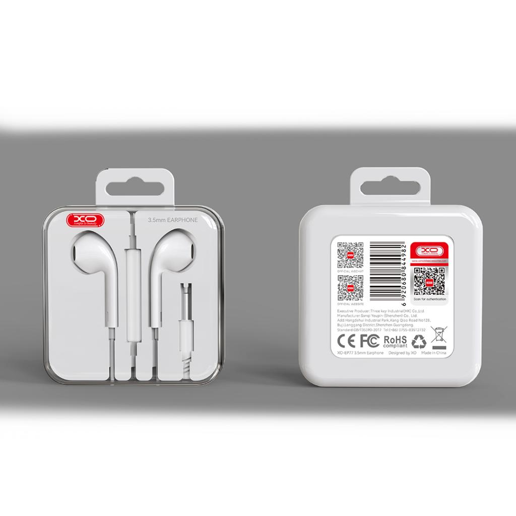 Handsfree 3.5mm XO Design EP77, Biały