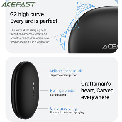 Handsfree Bluetooth Acefast FA002, TWS, Biały