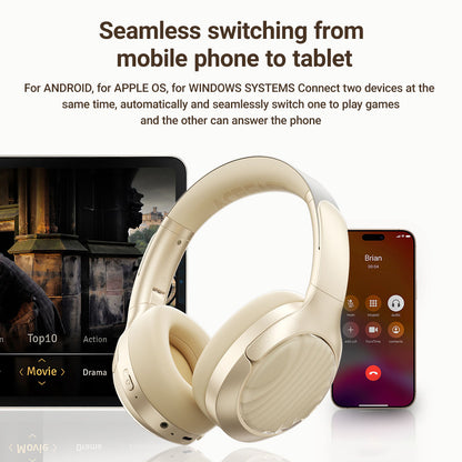 Handsfree Bluetooth Acefast H5, A2DP, ANC, Biały