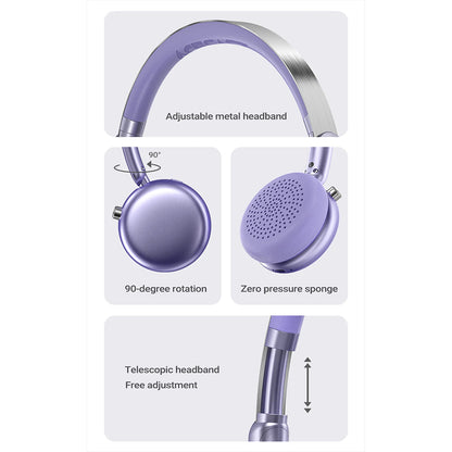 Handsfree Bluetooth Acefast H8, A2DP, ANC, Złoty