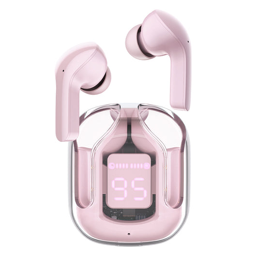 Handsfree Bluetooth Acefast T6, TWS, Różowy