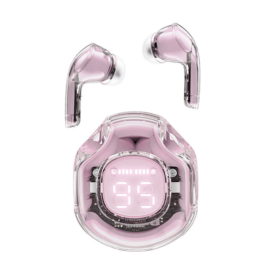 Handsfree Bluetooth Acefast T8, TWS, Różowy