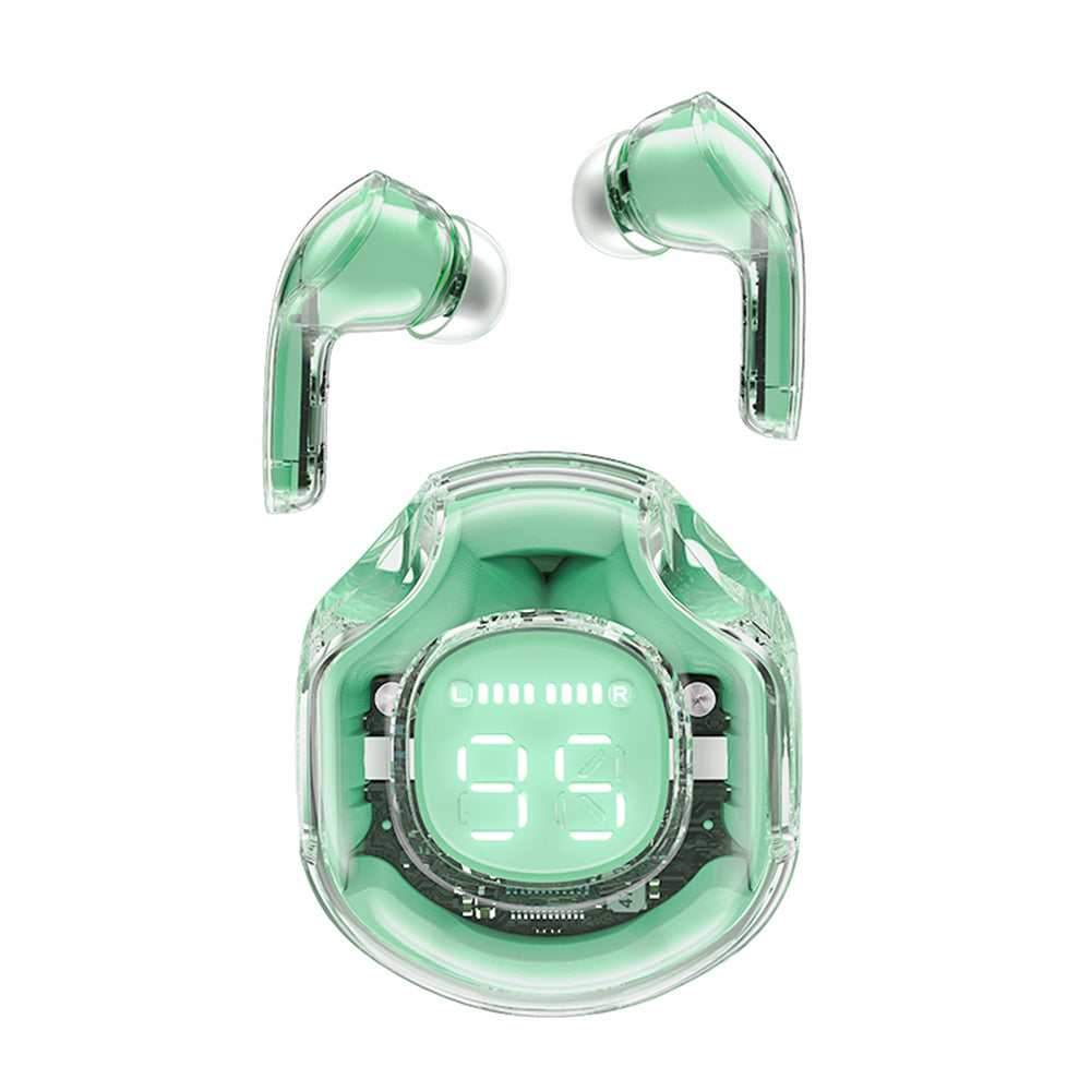 Handsfree Bluetooth Acefast T8, TWS, Zielony