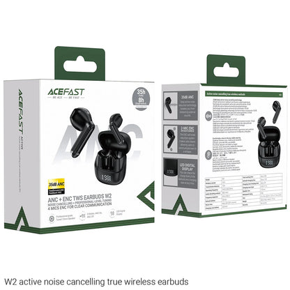 Handsfree Bluetooth Acefast W2, TWS, Czarny