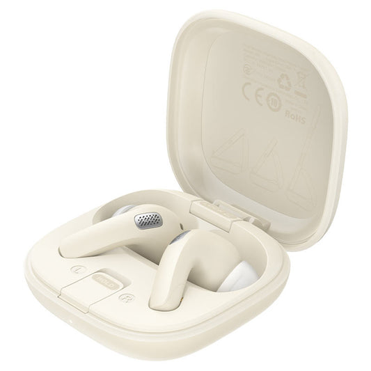 Handsfree Bluetooth Acefast W4, TWS, Beżowy