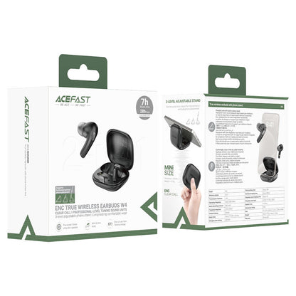 Handsfree Bluetooth Acefast W4, TWS, Beżowy