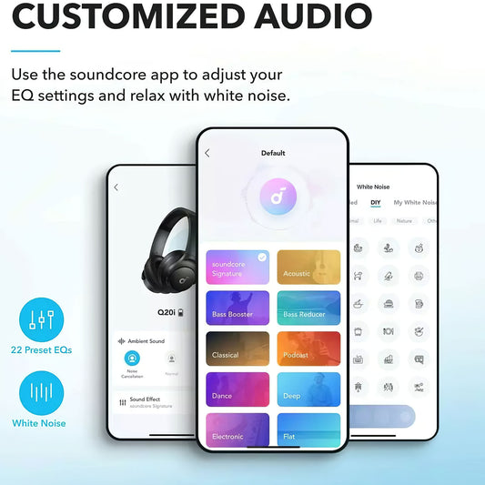 Handsfree Bluetooth Anker SoundCore Life Q20i, MultiPoint, A2DP, ANC, Czarny A3004G11