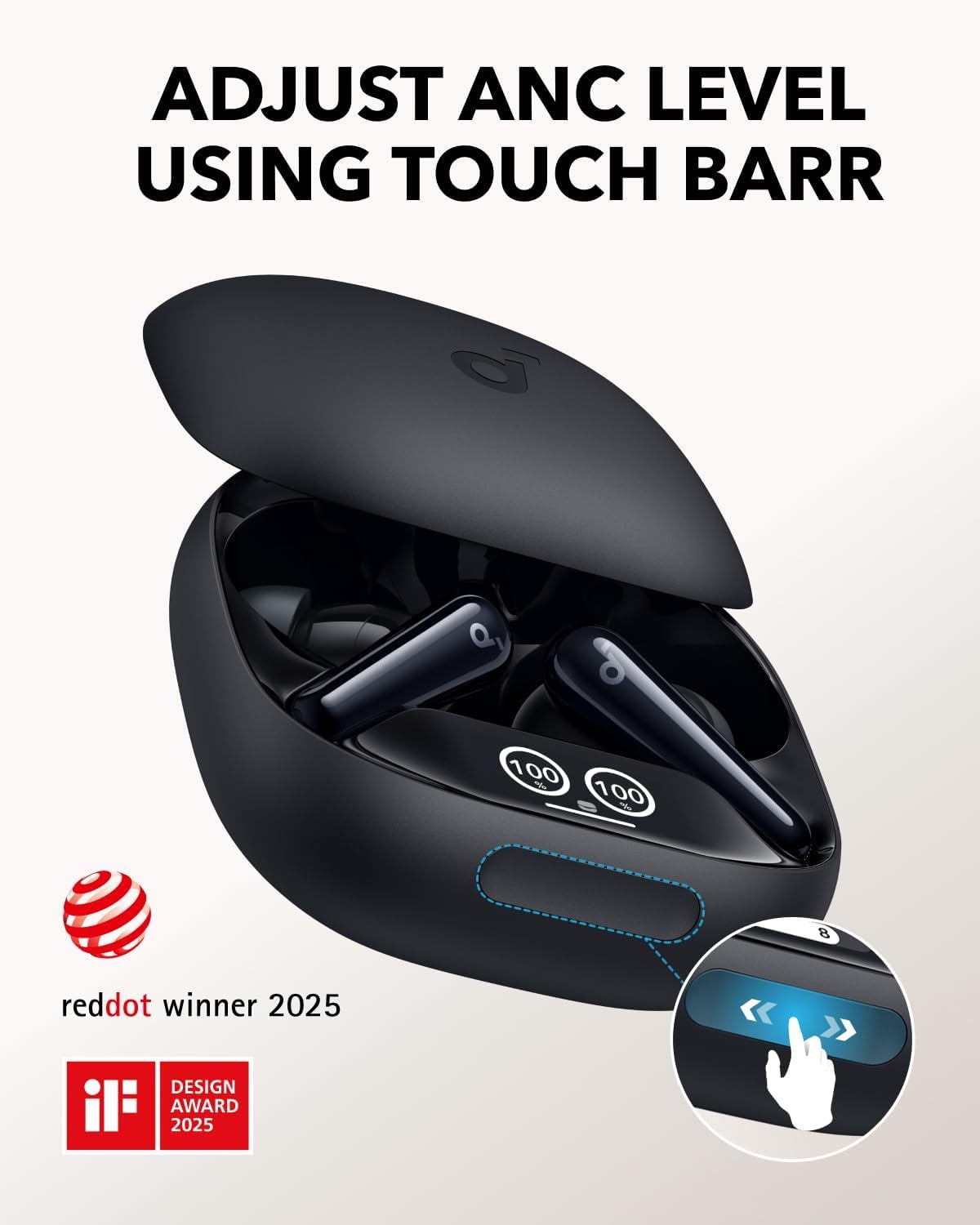 Zestaw słuchawkowy Bluetooth Anker SoundCore Liberty 4 Pro, TWS, ANC, Czarny A3954G11