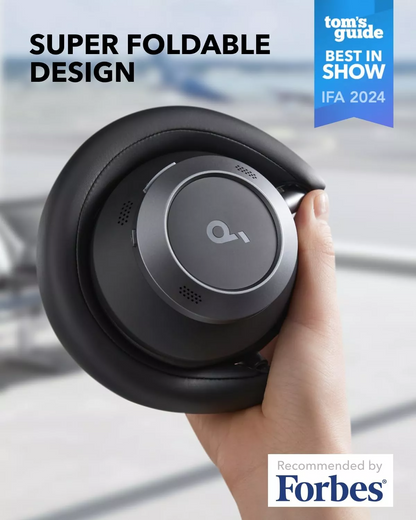 Zestaw słuchawkowy Bluetooth Anker SoundCore Space One Pro, A2DP, ANC, Czarny A3062G11