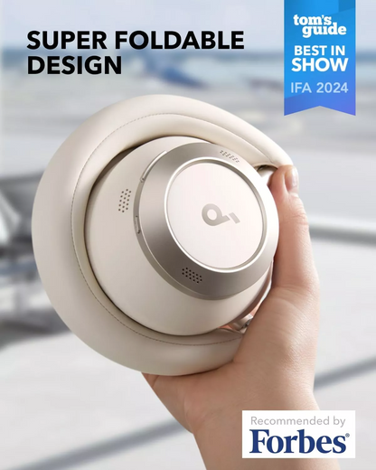 Zestaw słuchawkowy Bluetooth Anker SoundCore Space One Pro, A2DP, ANC, biały A3062G21