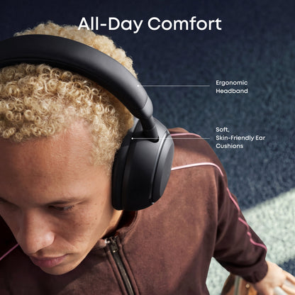 Zestaw słuchawkowy Bluetooth Anker SoundCore Space 2, A2DP, ANC, Czarny D1402G11