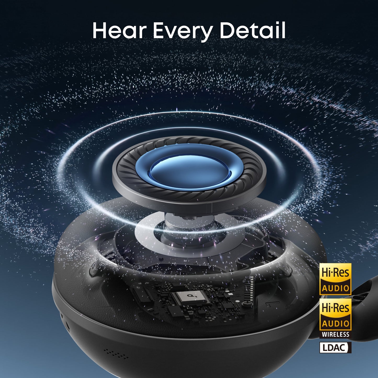 Zestaw słuchawkowy Bluetooth Anker SoundCore Space 2, A2DP, ANC, Czarny D1402G11