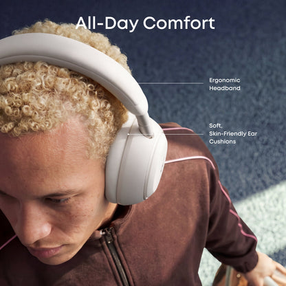 Zestaw słuchawkowy Bluetooth Anker SoundCore Space 2, A2DP, ANC, Biały D1402G21