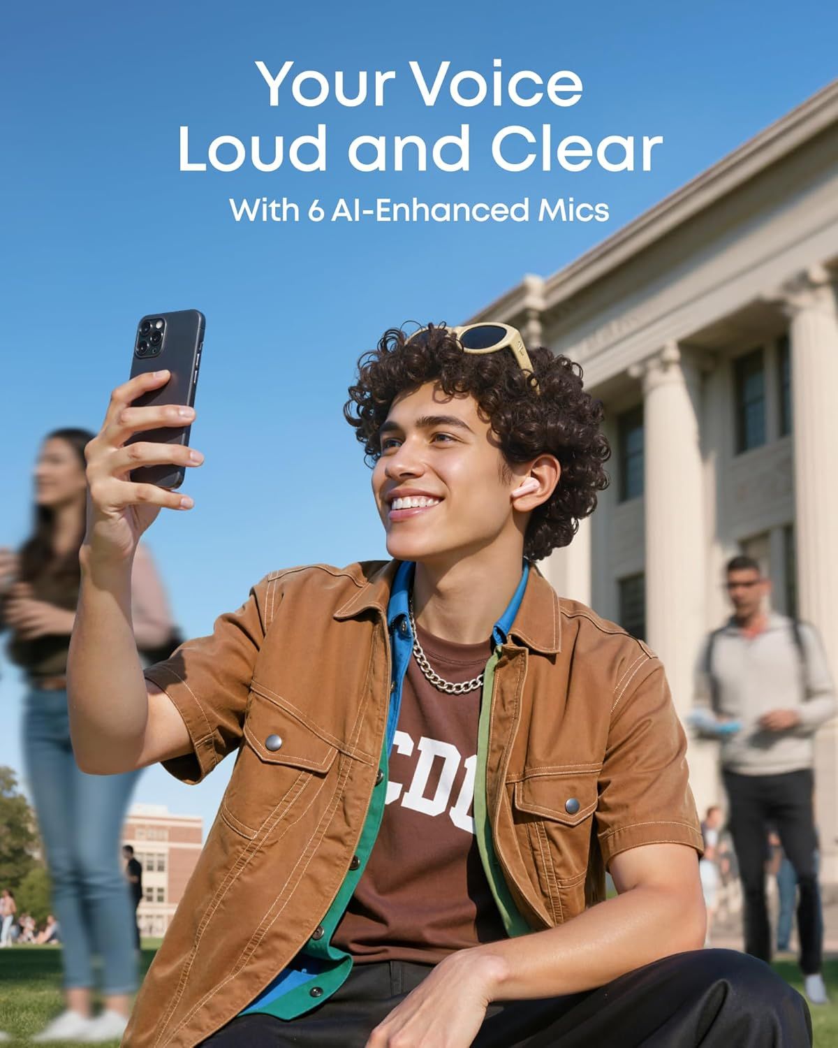 Handsfree Bluetooth Anker SoundCore R60i, TWS, ANC, Różowy D1202G51