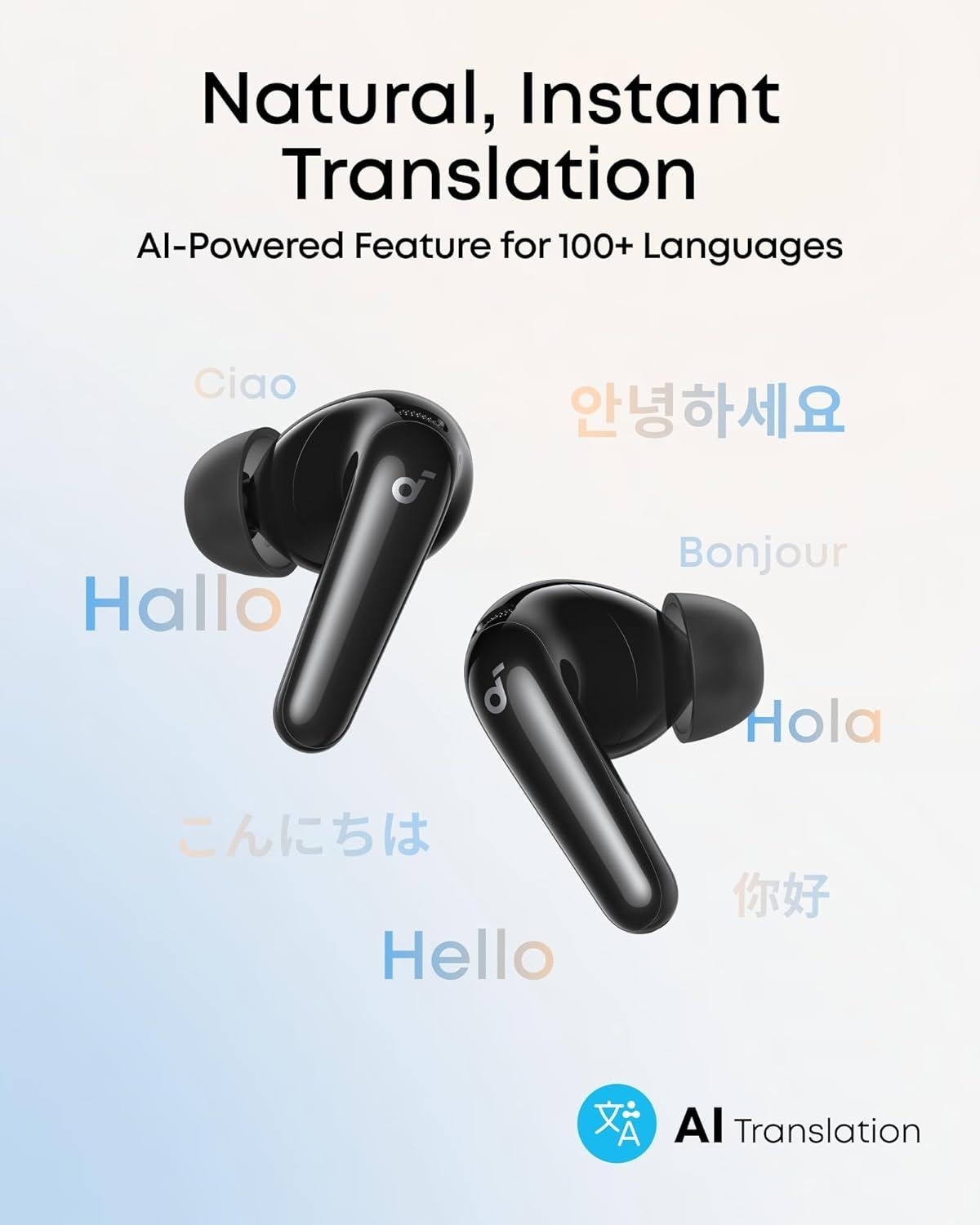 Zestaw słuchawkowy Bluetooth Anker SoundCore R60i, TWS, ANC, Czarny D1202G11