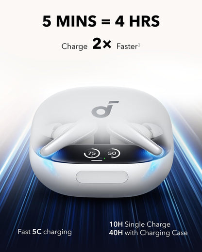 Zestaw słuchawkowy Bluetooth Anker SoundCore Liberty 4 Pro, TWS, ANC, biały A3954G21
